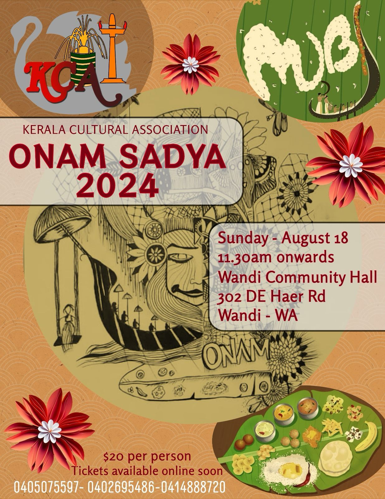 KCA ONAM SADYA 2024 Emalayali Events